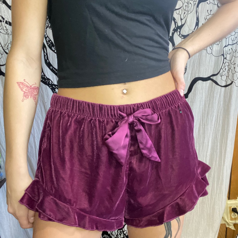 Victoria secret velvet shorts
